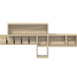 VidaXL Wandgemonteerde kapstok Sonoma eiken 100 x 12 x 43.5 cm