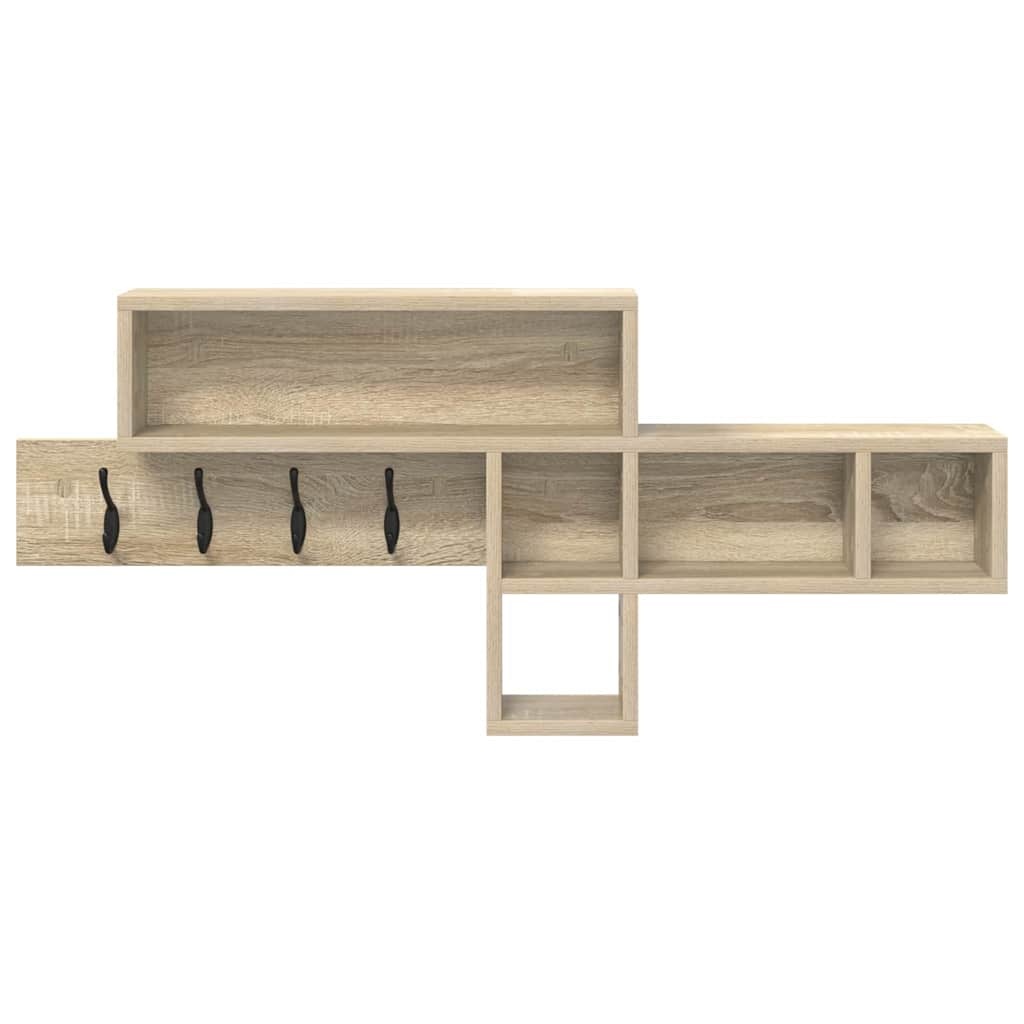 VidaXL Wandgemonteerde kapstok Sonoma eiken 100 x 12 x 43.5 cm