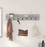 VidaXL Wandgemonteerde kapstok Grijs sonoma 100 x 10.5 x 18 cm
