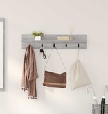 VidaXL Wandgemonteerde kapstok Grijs sonoma 80 x 10.5 x 18 cm