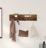 VidaXL Wandgemonteerde kapstok Gerookt eiken 80 x 10.5 x 18 cm