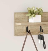 VidaXL Wandgemonteerde kapstok Sonoma eiken 60 x 10.5 x 18 cm