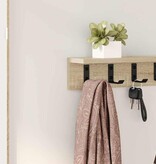 VidaXL Wandgemonteerde kapstok Sonoma eiken 80 x 10.5 x 10.5 cm
