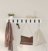 VidaXL Wandgemonteerde kapstok Wit 80 x 10.5 x 10.5 cm Bewerkt hout