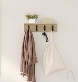 VidaXL Wandgemonteerde kapstok Sonoma eiken 40 x 10.5 x 10.5 cm