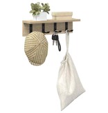 VidaXL Wandgemonteerde kapstok Sonoma eiken 40 x 10.5 x 10.5 cm