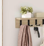 VidaXL Wandgemonteerde kapstok Sonoma eiken 40 x 10.5 x 10.5 cm