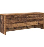 VidaXL Wandgemonteerde kapstok Oud hout 80 x 20 x 30 cm Bewerkt hout