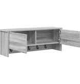 VidaXL Wandgemonteerde kapstok met plank Grijs sonoma 80 x 20 x 30 cm