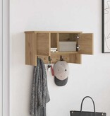 VidaXL Wandgemonteerde kapstok artisanaal eikenkleurig 50 x 20 x 30 cm