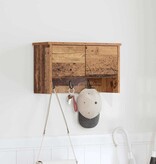 VidaXL Wandgemonteerde kapstok Oud hout 50 x 20 x 30 cm Bewerkt hout