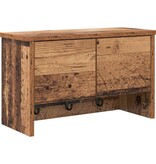 VidaXL Wandgemonteerde kapstok Oud hout 50 x 20 x 30 cm Bewerkt hout