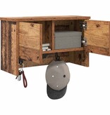VidaXL Wandgemonteerde kapstok Oud hout 50 x 20 x 30 cm Bewerkt hout