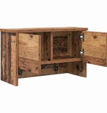 VidaXL Wandgemonteerde kapstok Oud hout 50 x 20 x 30 cm Bewerkt hout