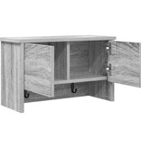 VidaXL Wandgemonteerde kapstok met plank Grijs sonoma 50 x 20 x 30 cm