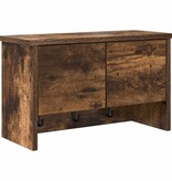 VidaXL Wandgemonteerde kapstok met plank Gerookt eiken 50 x 20 x 30 cm