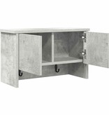 VidaXL Wandgemonteerde kapstok Betongrijs 50 x 20 x 30 cm Bewerkt hout