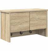 VidaXL Wandgemonteerde kapstok met plank Sonoma eiken 50 x 20 x 30 cm
