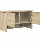 VidaXL Wandgemonteerde kapstok met plank Sonoma eiken 50 x 20 x 30 cm