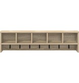 VidaXL Wandgemonteerde kapstok met plank Sonoma eiken 100 x 16 x 26 cm