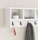 VidaXL Wandgemonteerde kapstok Wit 100 x 16 x 26 cm Bewerkt hout