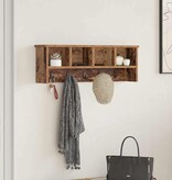 VidaXL Wandgemonteerde kapstok Oud hout 75 x 16 x 26 cm Bewerkt hout