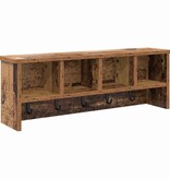 VidaXL Wandgemonteerde kapstok Oud hout 75 x 16 x 26 cm Bewerkt hout