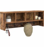 VidaXL Wandgemonteerde kapstok Oud hout 75 x 16 x 26 cm Bewerkt hout