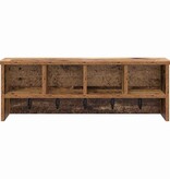 VidaXL Wandgemonteerde kapstok Oud hout 75 x 16 x 26 cm Bewerkt hout