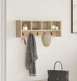 VidaXL Wandgemonteerde kapstok met plank Sonoma eiken 75 x 16 x 26 cm