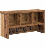 VidaXL Wandgemonteerde kapstok Oud hout 50 x 16 x 26 cm Bewerkt hout