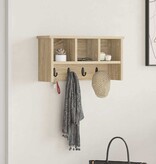 VidaXL Wandgemonteerde kapstok met plank Sonoma eiken 50 x 16 x 26 cm