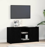 VidaXL TV Eenheden Zwart 100 x 34 x 50 cm Bewerkt hout