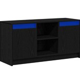 VidaXL TV Eenheden Zwart 100 x 34 x 50 cm Bewerkt hout