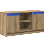 VidaXL TV Eenheden Bruin 100 x 34 x 50 cm Bewerkt hout