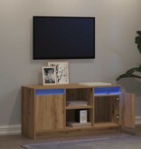 VidaXL TV Eenheden Bruin 100 x 34 x 50 cm Bewerkt hout