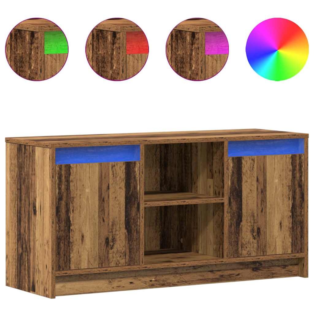 VidaXL TV Eenheden Bruin 100 x 34 x 50 cm Bewerkt hout