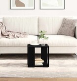 VidaXL Salontafel Zwart Eiken 32 x 32 x 30 cm Bewerkt hout