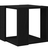 VidaXL Salontafel Zwart Eiken 32 x 32 x 30 cm Bewerkt hout