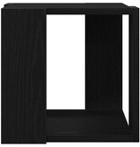 VidaXL Salontafel Zwart Eiken 32 x 32 x 30 cm Bewerkt hout