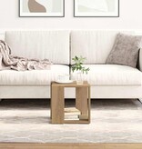 VidaXL Salontafel Artisan Eiken 32 x 32 x 30 cm Bewerkt hout