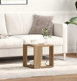 VidaXL Salontafel Artisan Eiken 32 x 32 x 30 cm Bewerkt hout