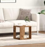 VidaXL Salontafel Oud Hout 32 x 32 x 30 cm Bewerkt hout