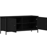 VidaXL TV-kast Zwart Eiken 100 x 35 x 45 cm Bewerkt hout