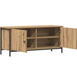 VidaXL TV-kast Artisan Eiken 100 x 35 x 45 cm Bewerkt hout