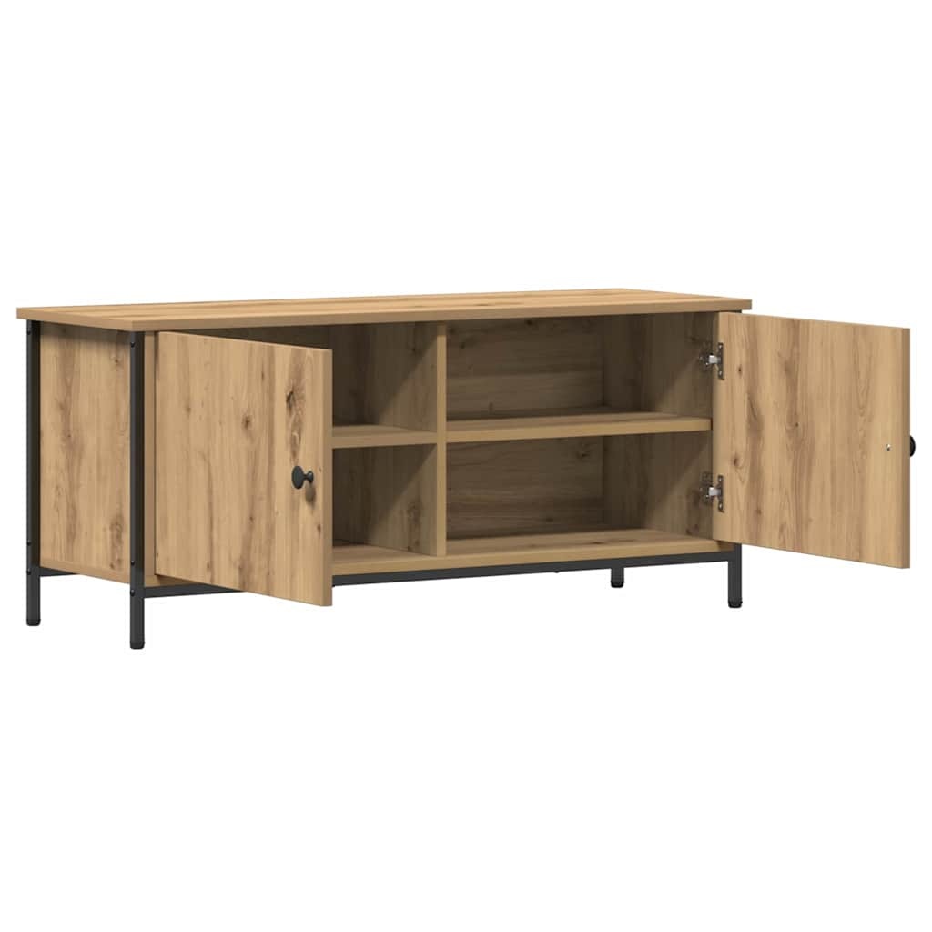VidaXL TV-kast Artisan Eiken 100 x 35 x 45 cm Bewerkt hout
