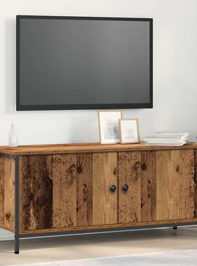 VidaXL TV-kast Oud Hout 100 x 35 x 45 cm Bewerkt hout