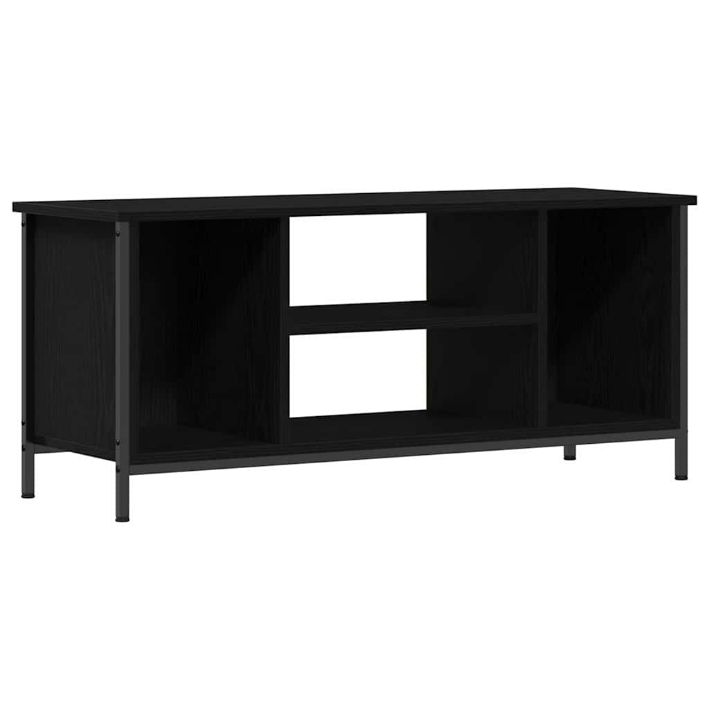 VidaXL TV-kast Zwart Eiken 102 x 35 x 45 cm Bewerkt hout