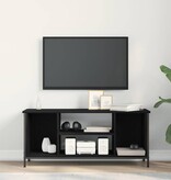 VidaXL TV-kast Zwart Eiken 102 x 35 x 45 cm Bewerkt hout