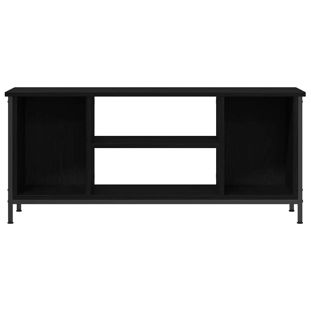 VidaXL TV-kast Zwart Eiken 102 x 35 x 45 cm Bewerkt hout